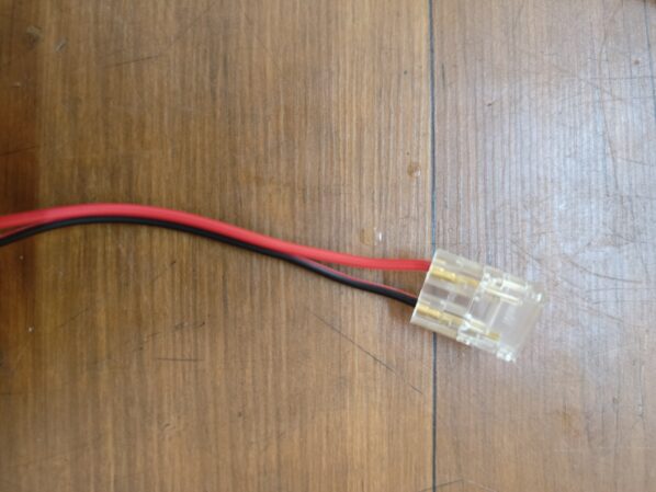 Strip connector 10mm with wire (2 pin)