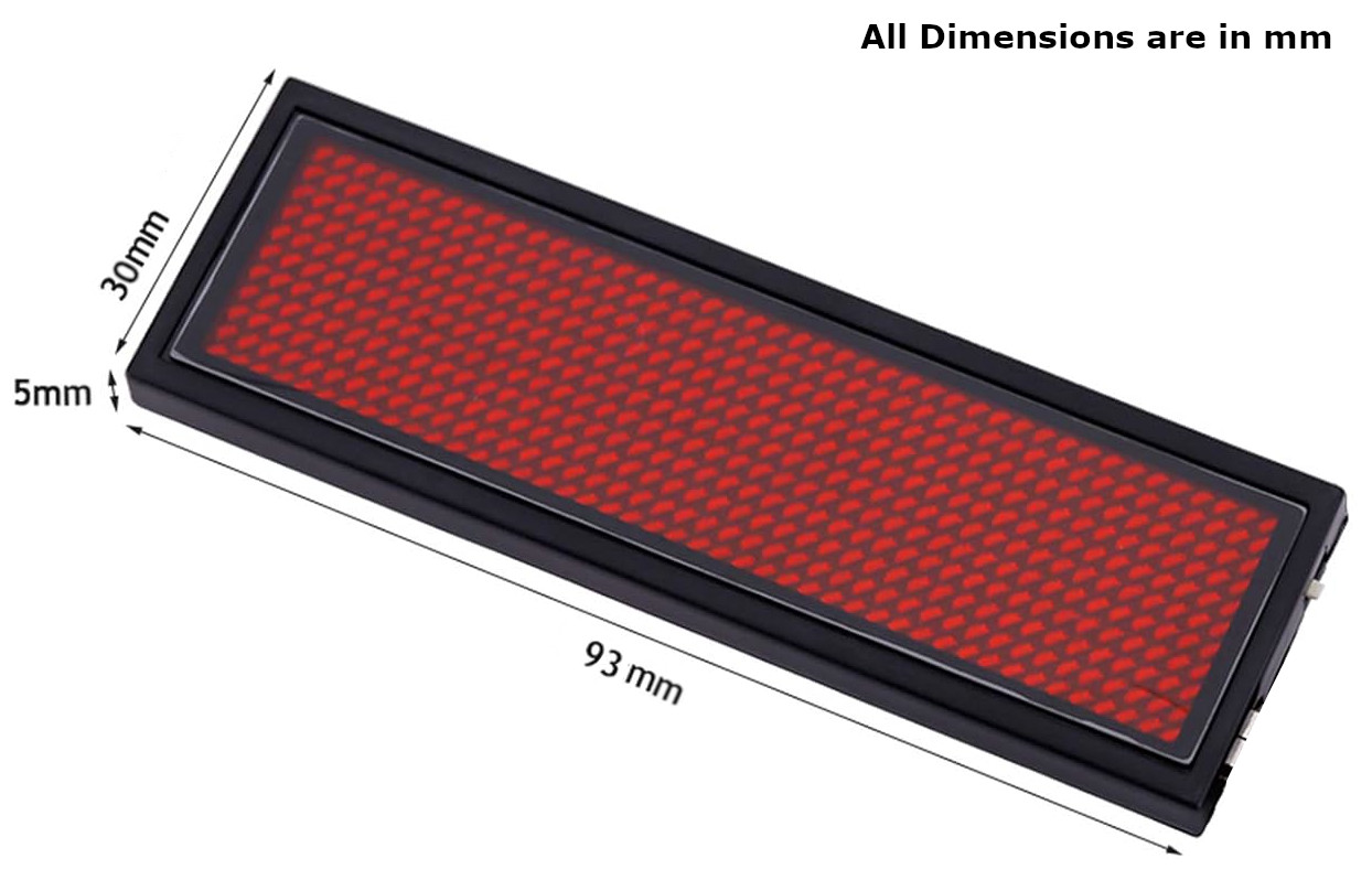 POCKET MINI BADGE DISPLAY-RED